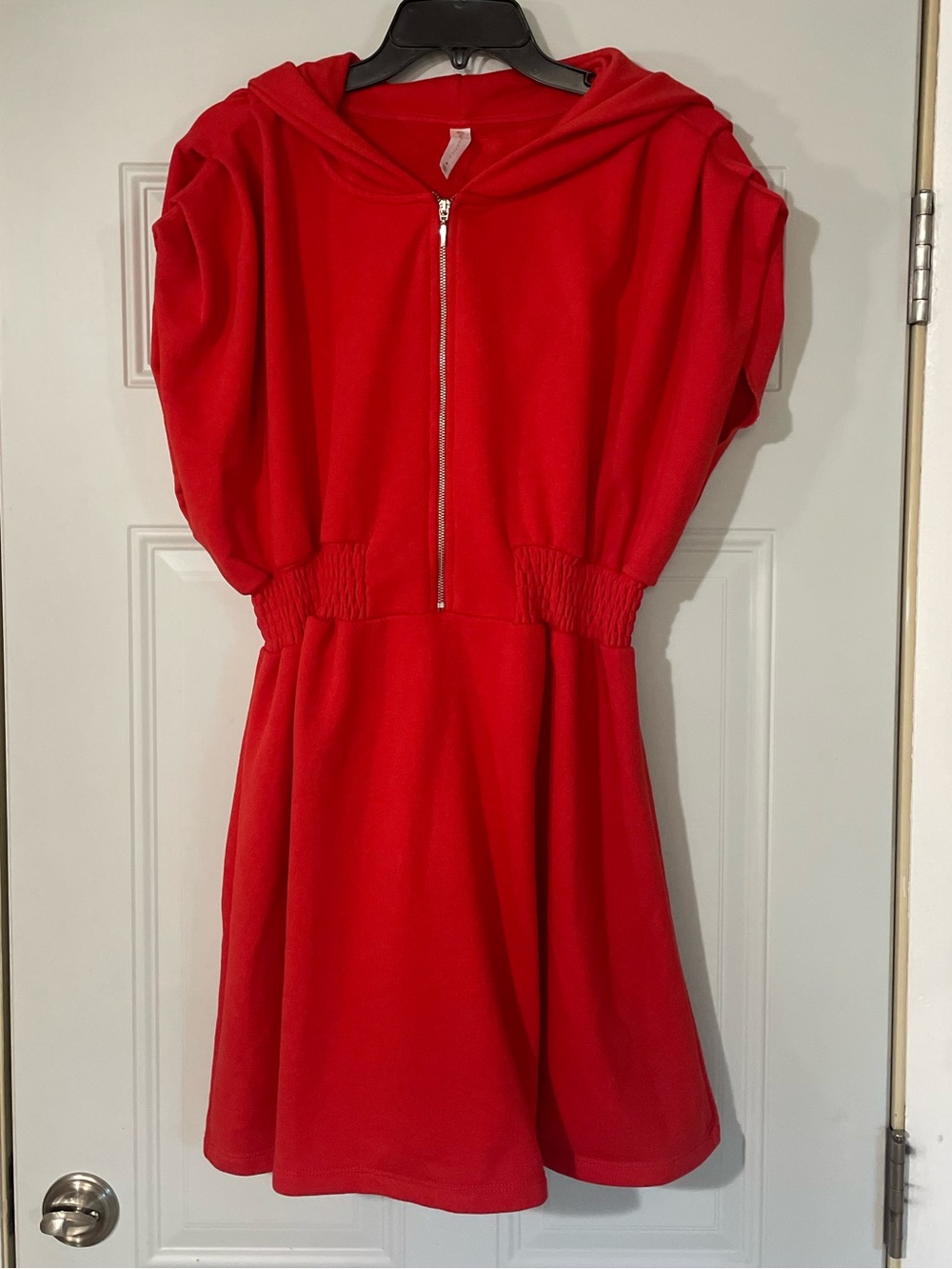 Daily Practice Anthropologie Half-Zip Hoodie Mini Dress Sweatshirt Dress Medium